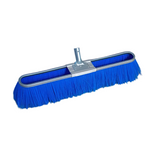 Industrial Brushware - Scavenger Broom - Galv - Lt Blue Poly - Soft - 35cm | 11205